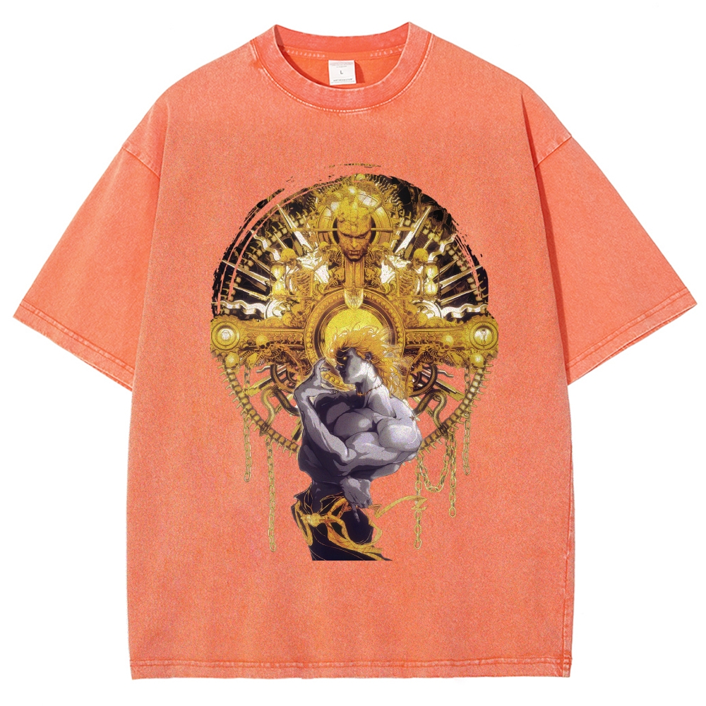 Jojo's Bizarre Adventure washed tshirt 2604020705