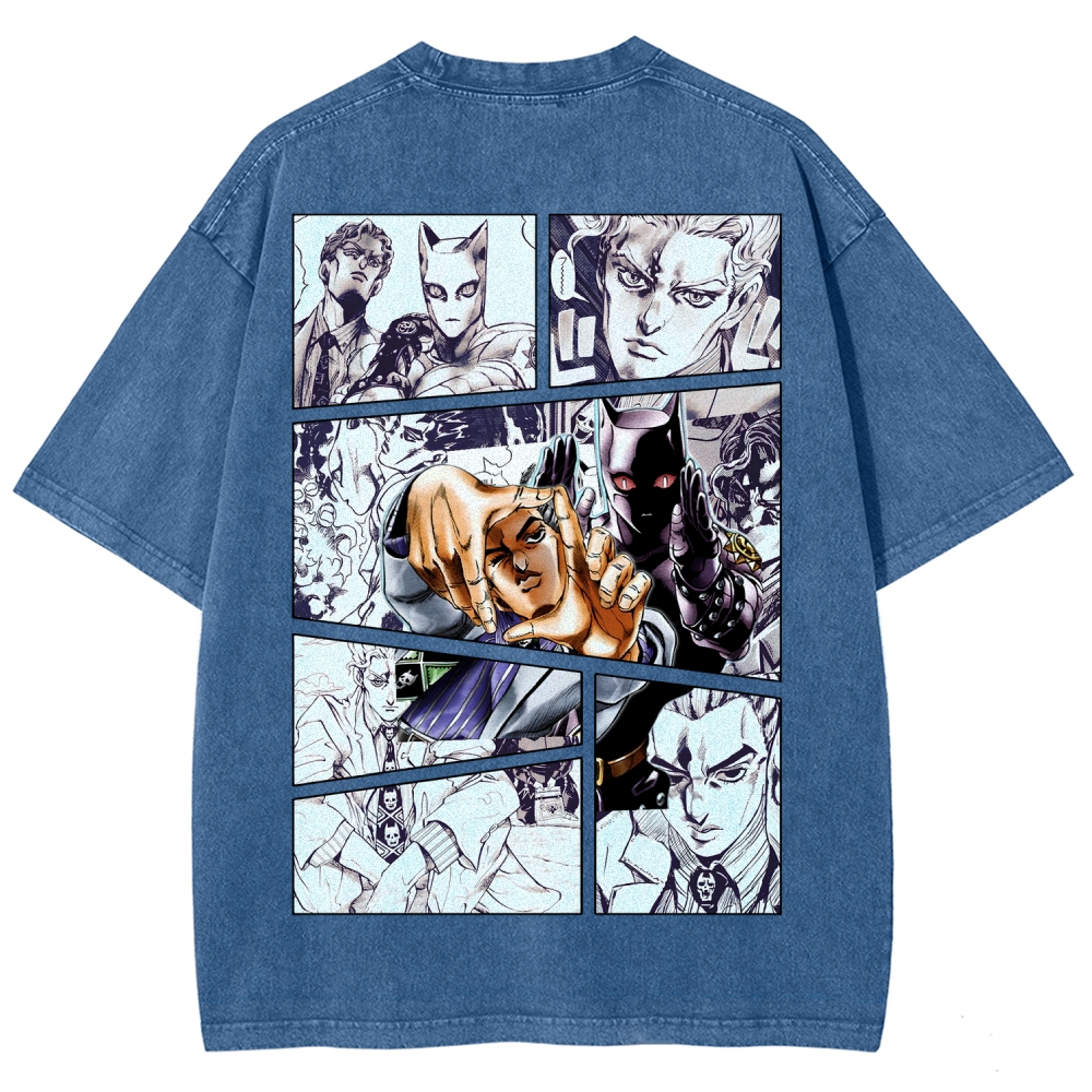 Jojo's Bizarre Adventure Unisex Fit Washed T-Shirt 2604020709