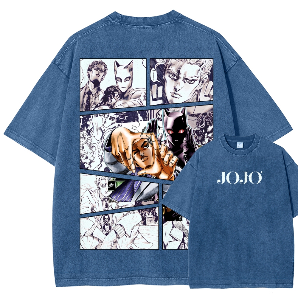 Jojo's Bizarre Adventure Unisex Fit Washed T-Shirt 2604020709