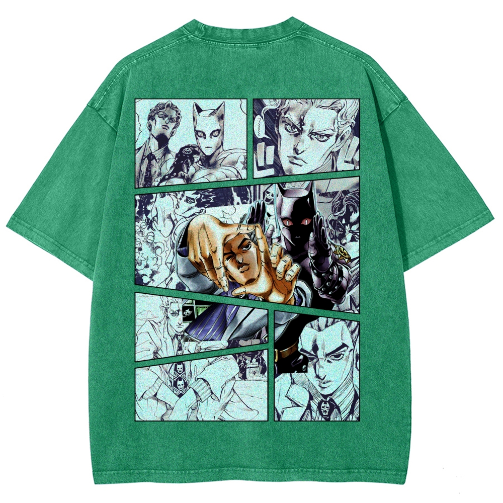 Jojo's Bizarre Adventure Unisex Fit Washed T-Shirt 2604020709