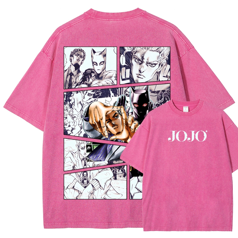 Jojo's Bizarre Adventure Unisex Fit Washed T-Shirt 2604020709