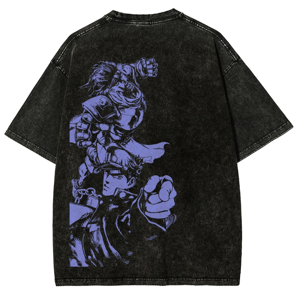 Jojo's Bizarre Adventure Unisex Fit Washed T-Shirt 2604020735