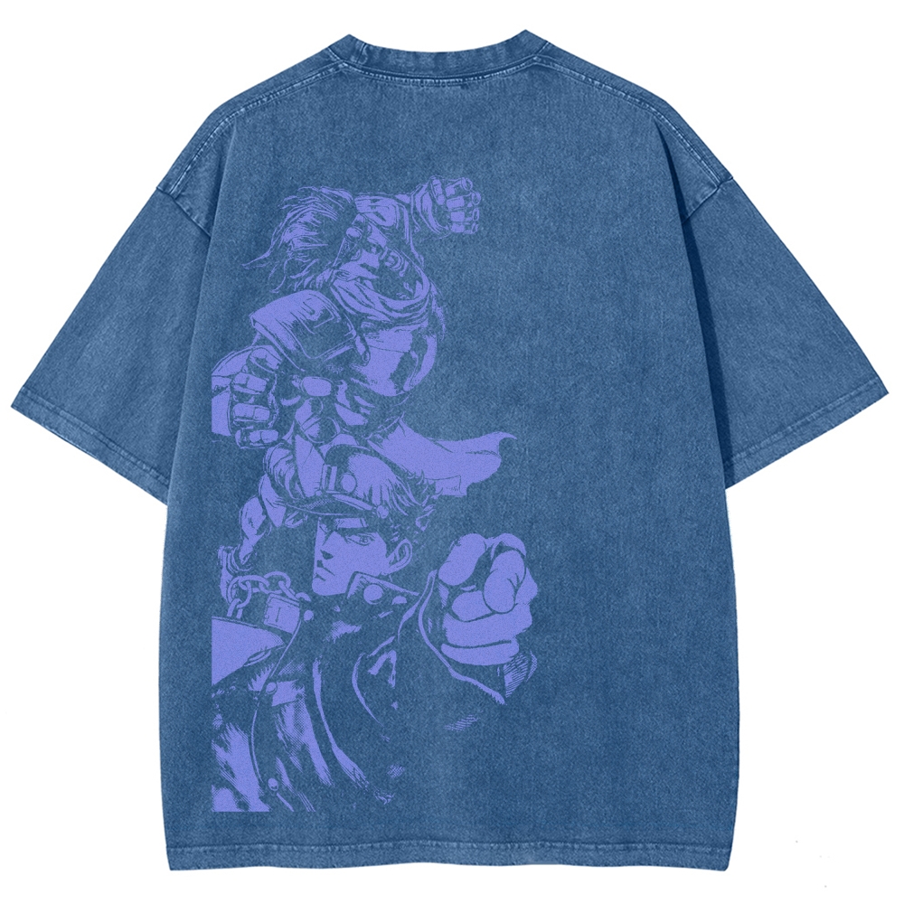 Jojo's Bizarre Adventure Unisex Fit Washed T-Shirt 2604020735