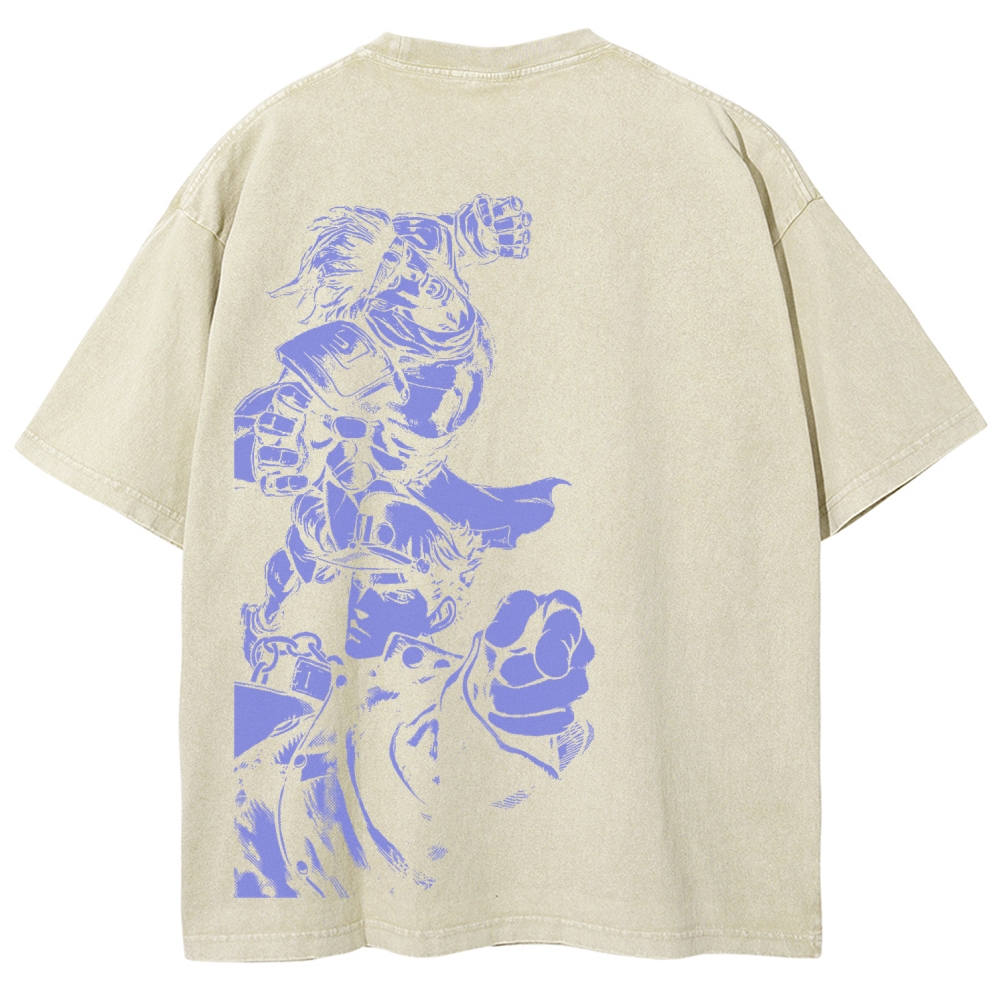 Jojo's Bizarre Adventure Unisex Fit Washed T-Shirt 2604020735