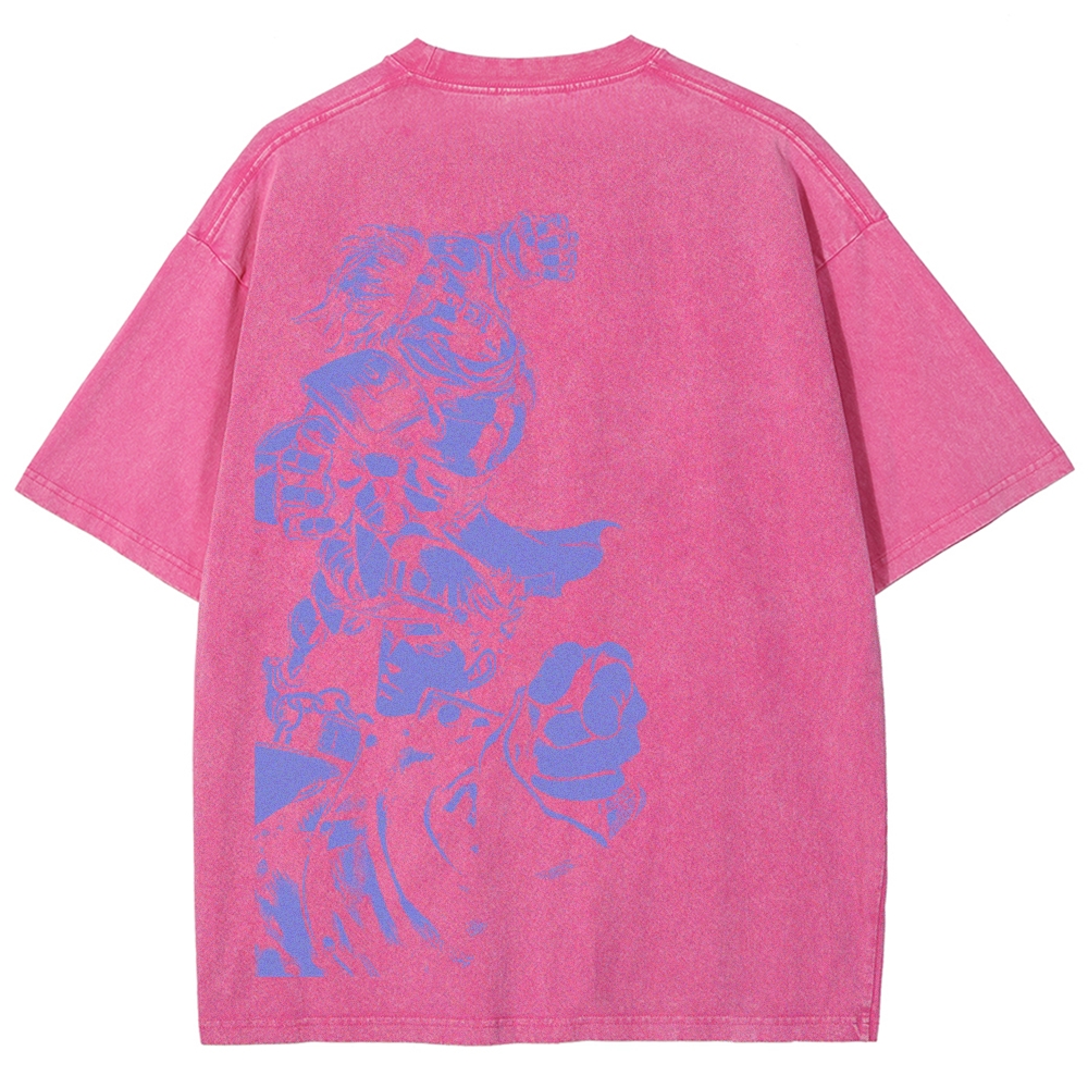 Jojo's Bizarre Adventure Unisex Fit Washed T-Shirt 2604020735