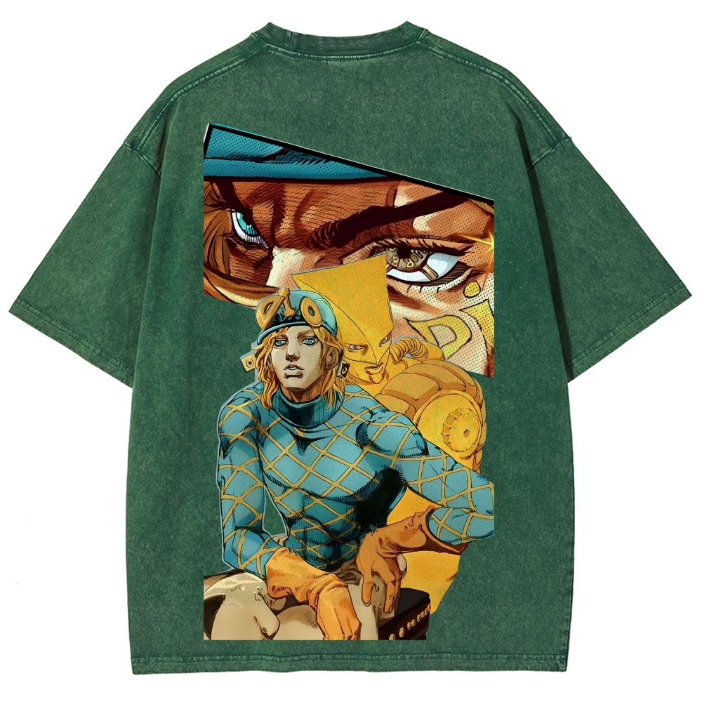 Jojo's Bizarre Adventure Unisex Fit Washed T-Shirt 2605001142