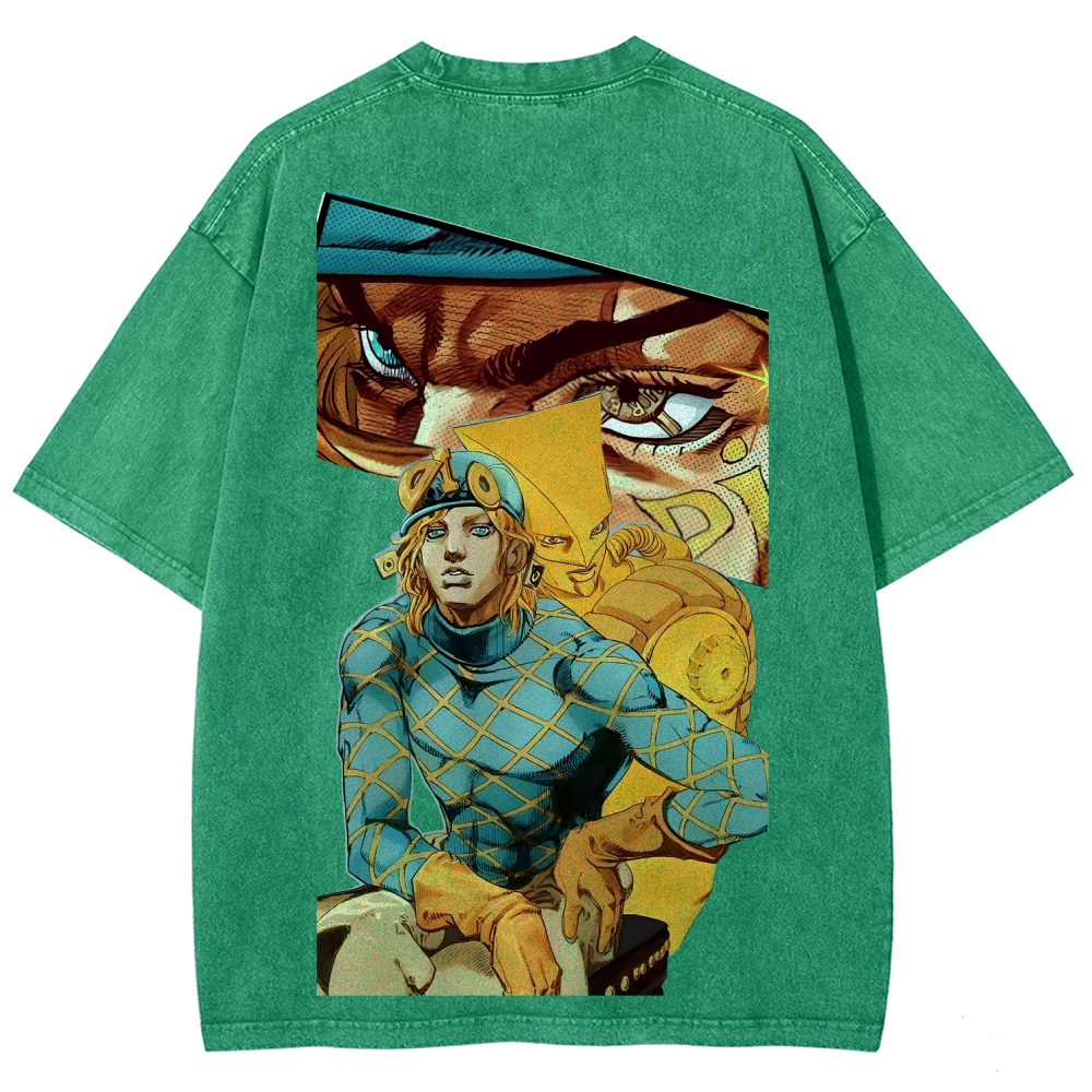 Jojo's Bizarre Adventure Unisex Fit Washed T-Shirt 2605001142