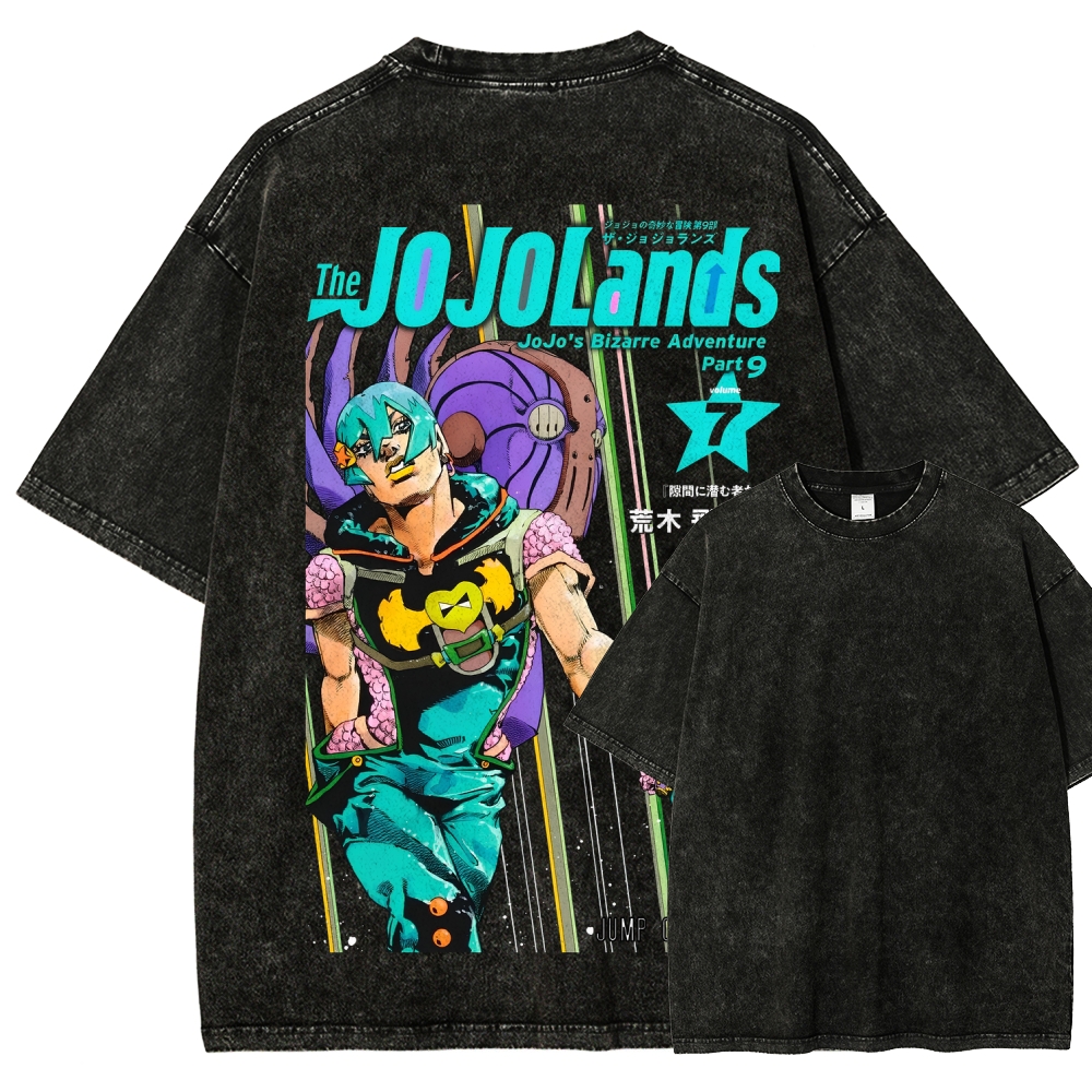 Jojo's Bizarre Adventure Unisex Fit Washed T-Shirt 2605001549
