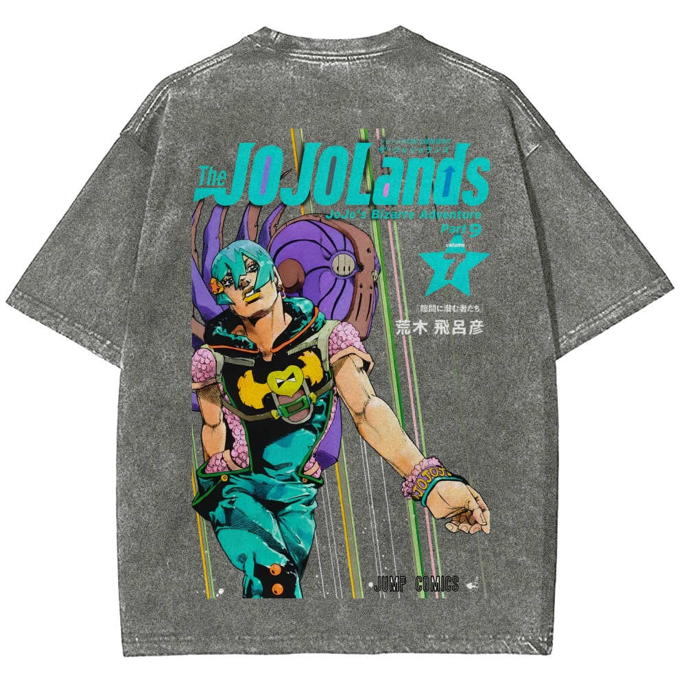 Jojo's Bizarre Adventure Unisex Fit Washed T-Shirt 2605001549
