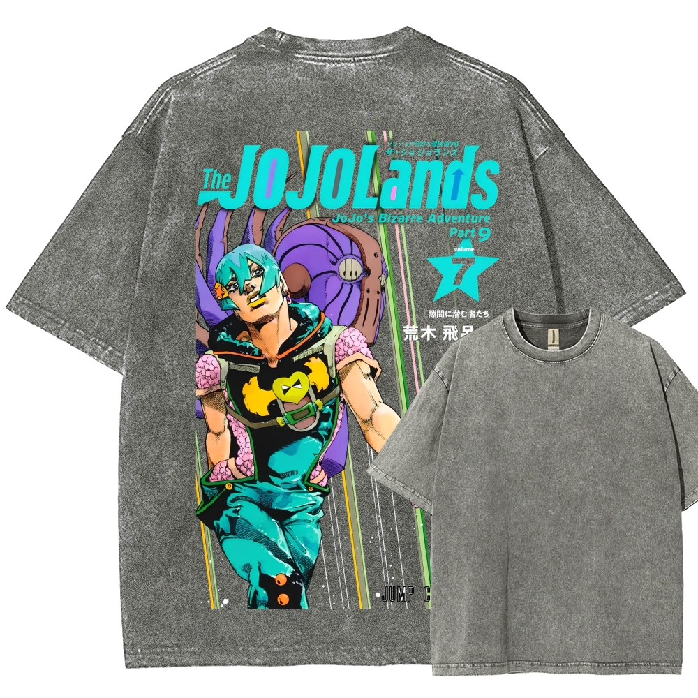 Jojo's Bizarre Adventure Unisex Fit Washed T-Shirt 2605001549