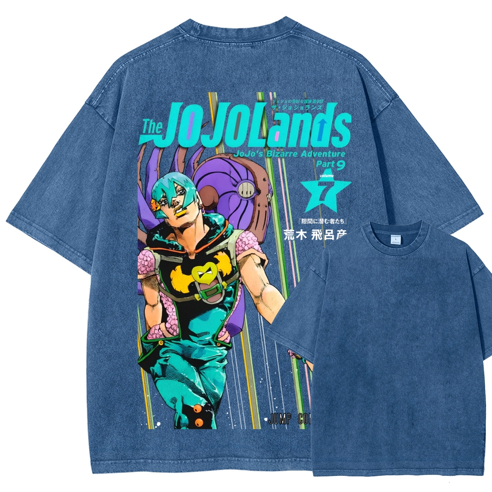 Jojo's Bizarre Adventure Unisex Fit Washed T-Shirt 2605001549