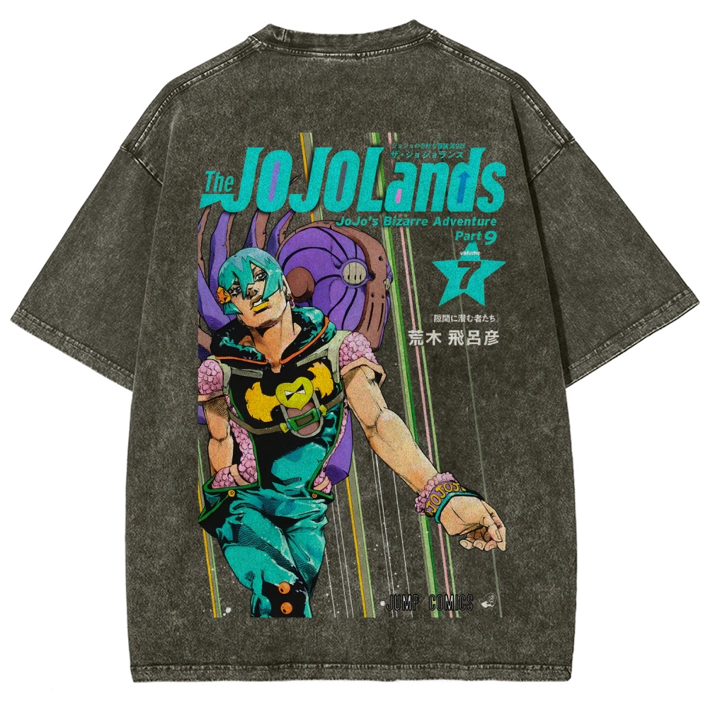 Jojo's Bizarre Adventure Unisex Fit Washed T-Shirt 2605001549