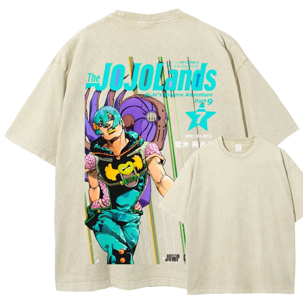Jojo's Bizarre Adventure Unisex Fit Washed T-Shirt 2605001549