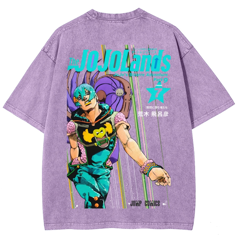 Jojo's Bizarre Adventure Unisex Fit Washed T-Shirt 2605001549
