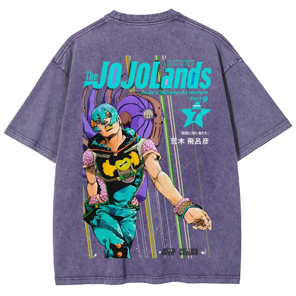 Jojo's Bizarre Adventure Unisex Fit Washed T-Shirt 2605001549