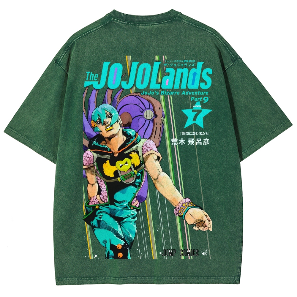 Jojo's Bizarre Adventure Unisex Fit Washed T-Shirt 2605001549