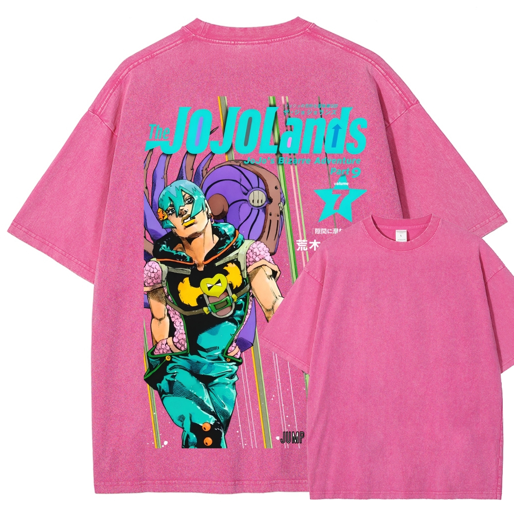 Jojo's Bizarre Adventure Unisex Fit Washed T-Shirt 2605001549