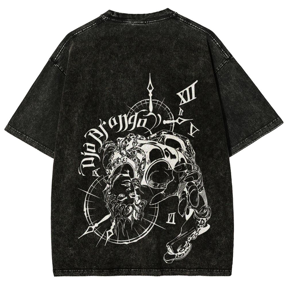 Jojo's Bizarre Adventure Unisex Fit Washed T-Shirt 2605001566
