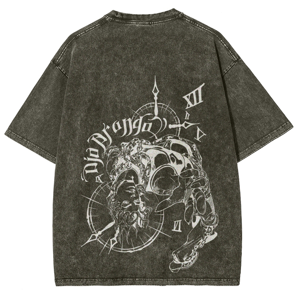 Jojo's Bizarre Adventure Unisex Fit Washed T-Shirt 2605001566