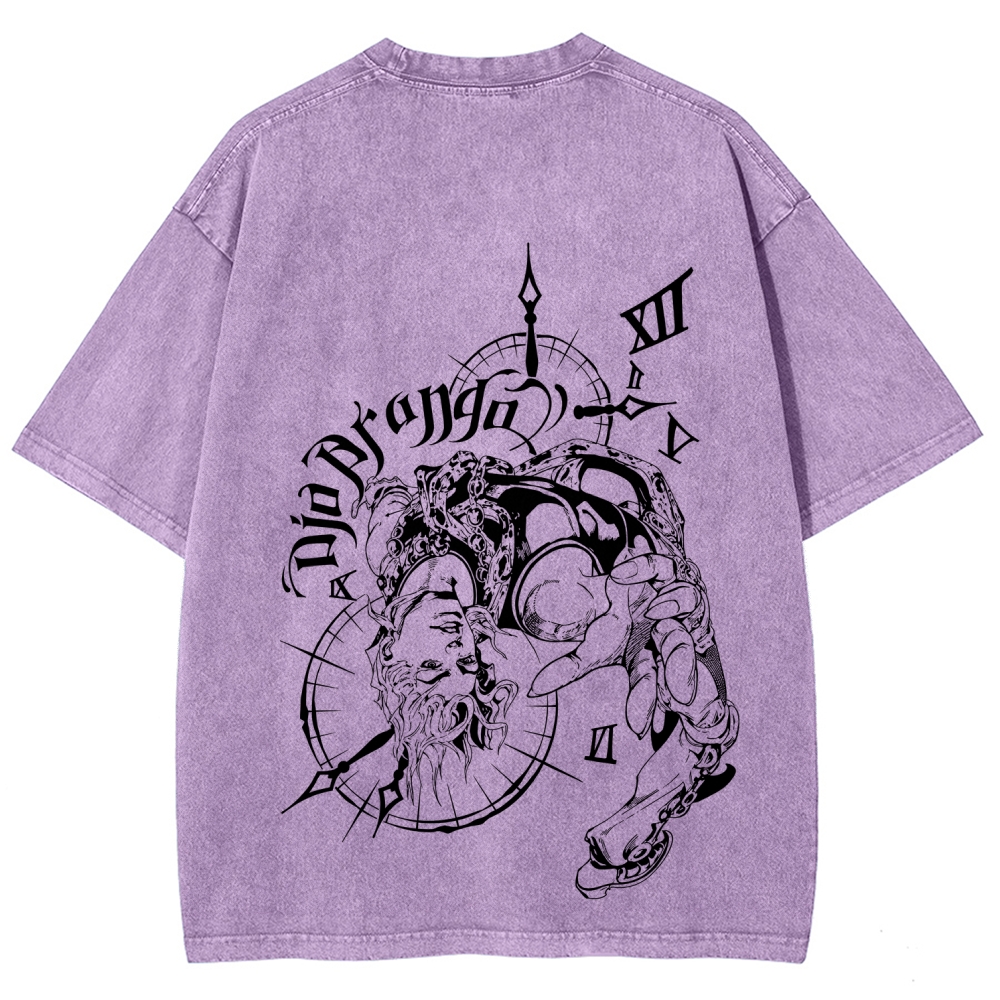 Jojo's Bizarre Adventure Unisex Fit Washed T-Shirt 2605001566