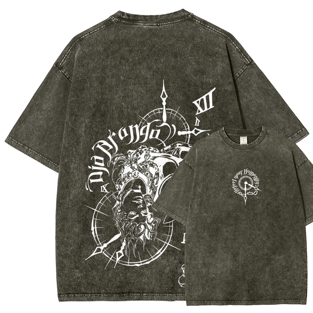 Jojo's Bizarre Adventure Unisex Fit Washed T-Shirt 2605001566