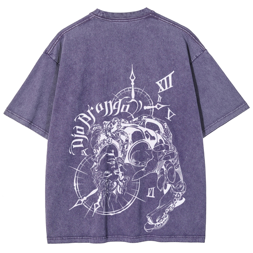 Jojo's Bizarre Adventure Unisex Fit Washed T-Shirt 2605001566