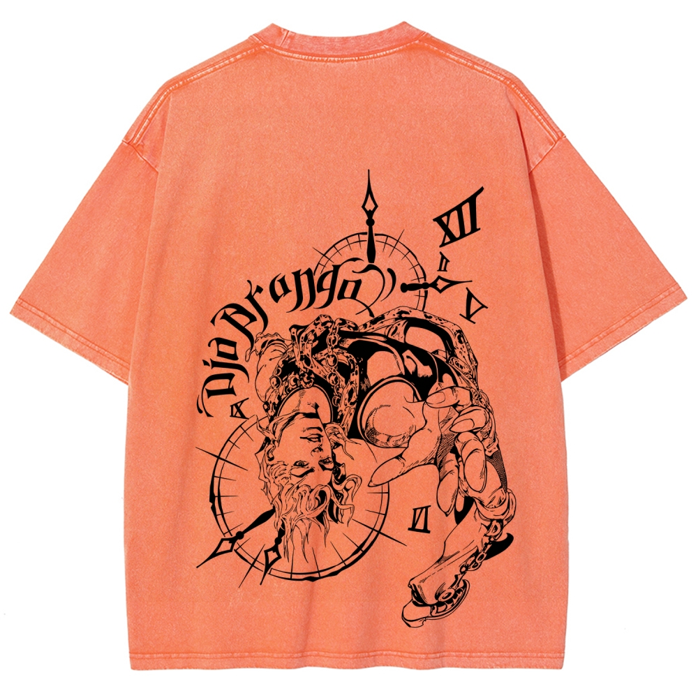 Jojo's Bizarre Adventure Unisex Fit Washed T-Shirt 2605001566