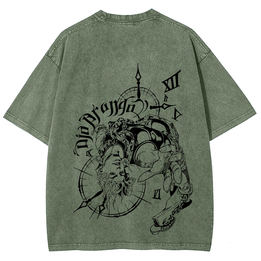 Jojo's Bizarre Adventure Unisex Fit Washed T-Shirt 2605001566
