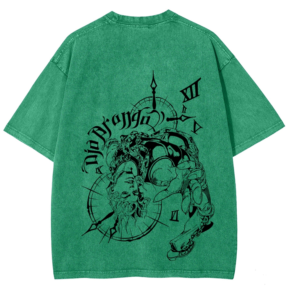 Jojo's Bizarre Adventure Unisex Fit Washed T-Shirt 2605001566
