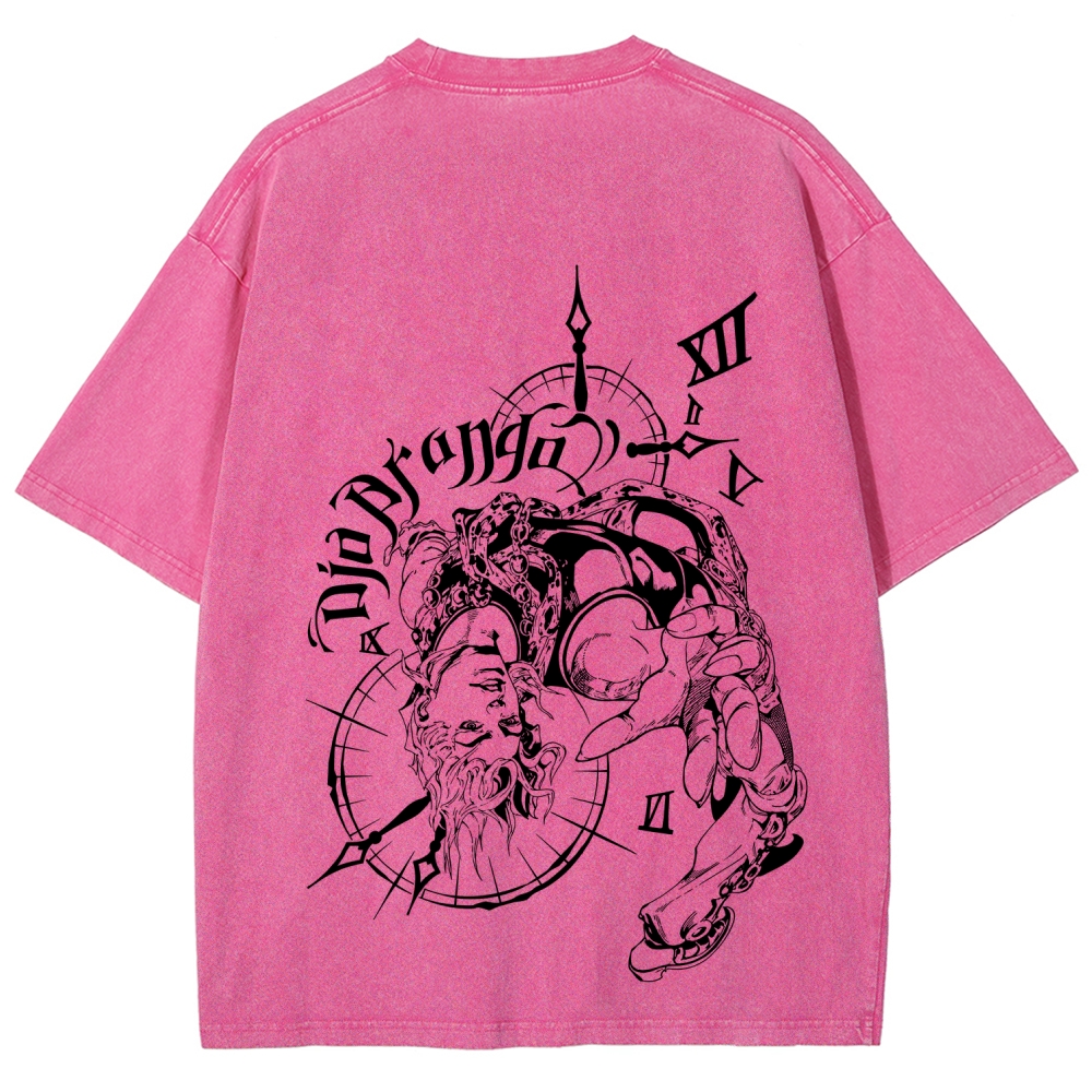 Jojo's Bizarre Adventure Unisex Fit Washed T-Shirt 2605001566