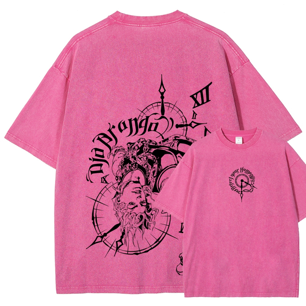 Jojo's Bizarre Adventure Unisex Fit Washed T-Shirt 2605001566