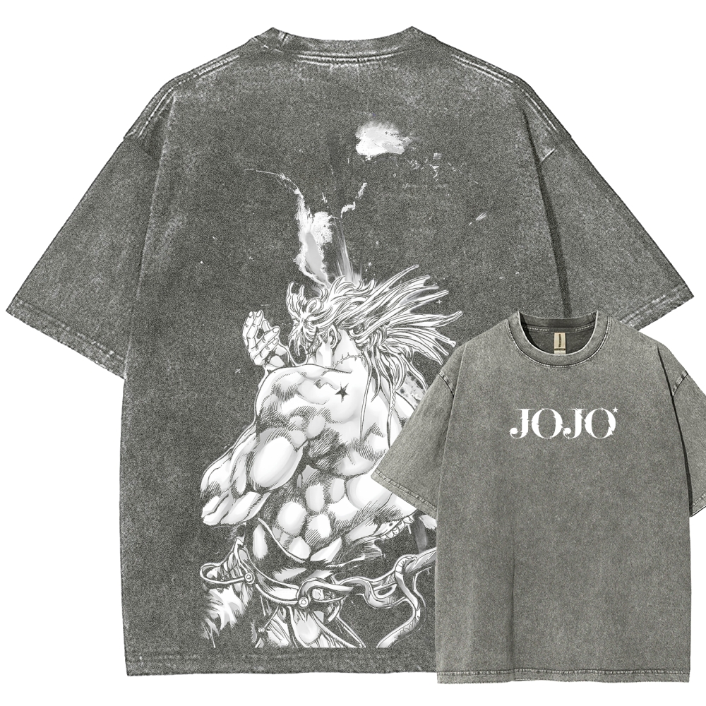 Jojo's Bizarre Adventure Unisex Fit Washed T-Shirt 2605002120
