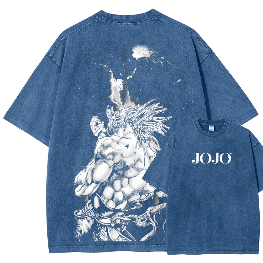 Jojo's Bizarre Adventure Unisex Fit Washed T-Shirt 2605002120