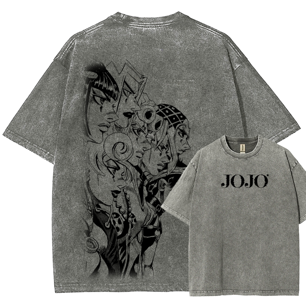 Jojo's Bizarre Adventure Unisex Fit Washed T-Shirt 2605002131