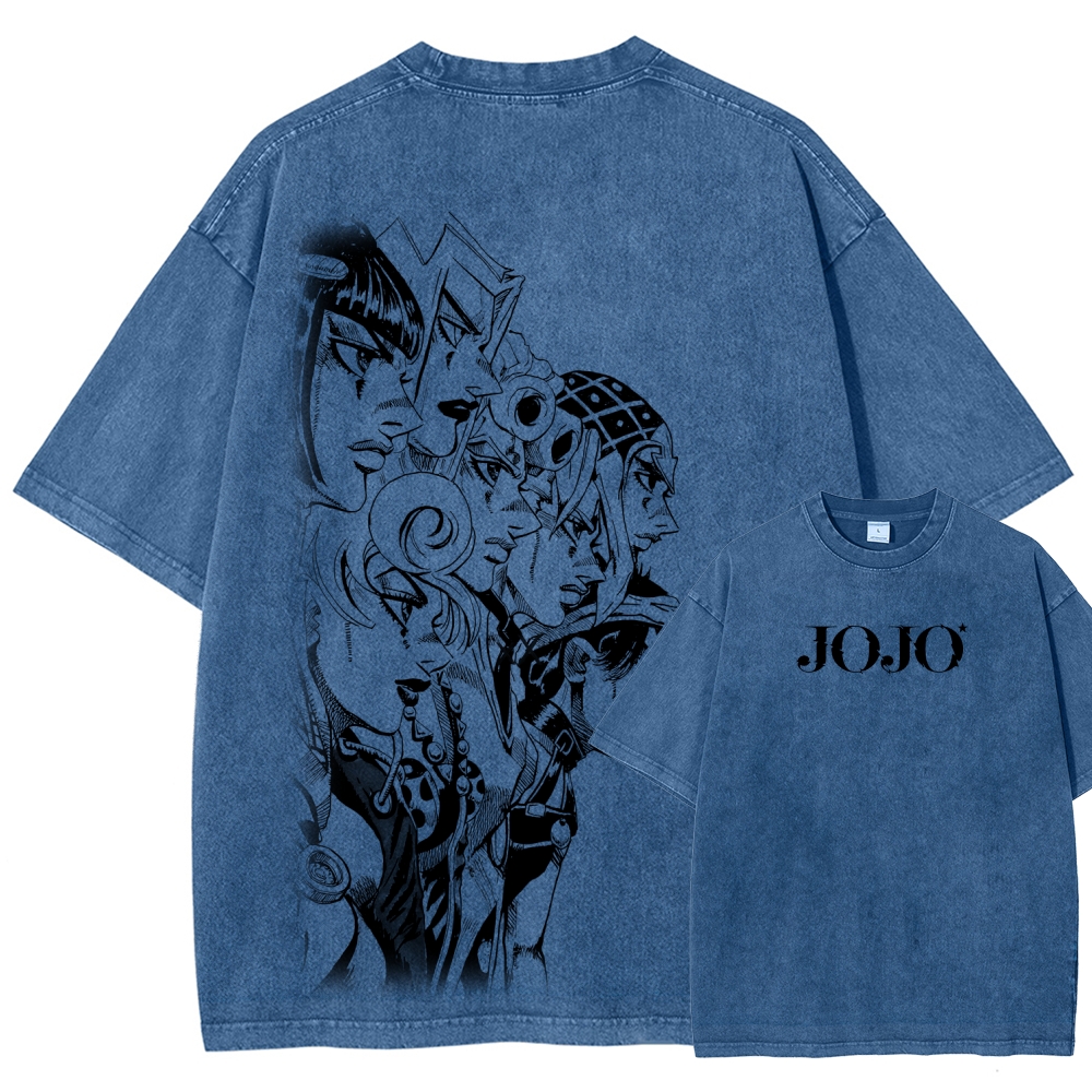 Jojo's Bizarre Adventure Unisex Fit Washed T-Shirt 2605002131