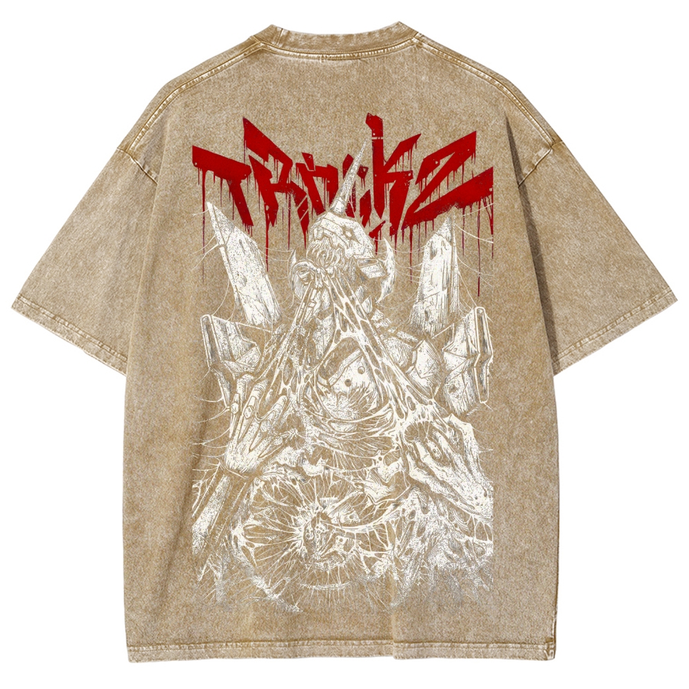 Neon Genesis Evangelion Unisex Fit Washed T-Shirt 2605004817