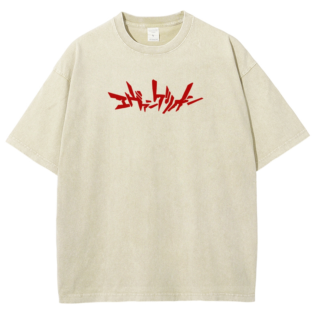 Neon Genesis Evangelion Unisex Fit Washed T-Shirt 2605004817