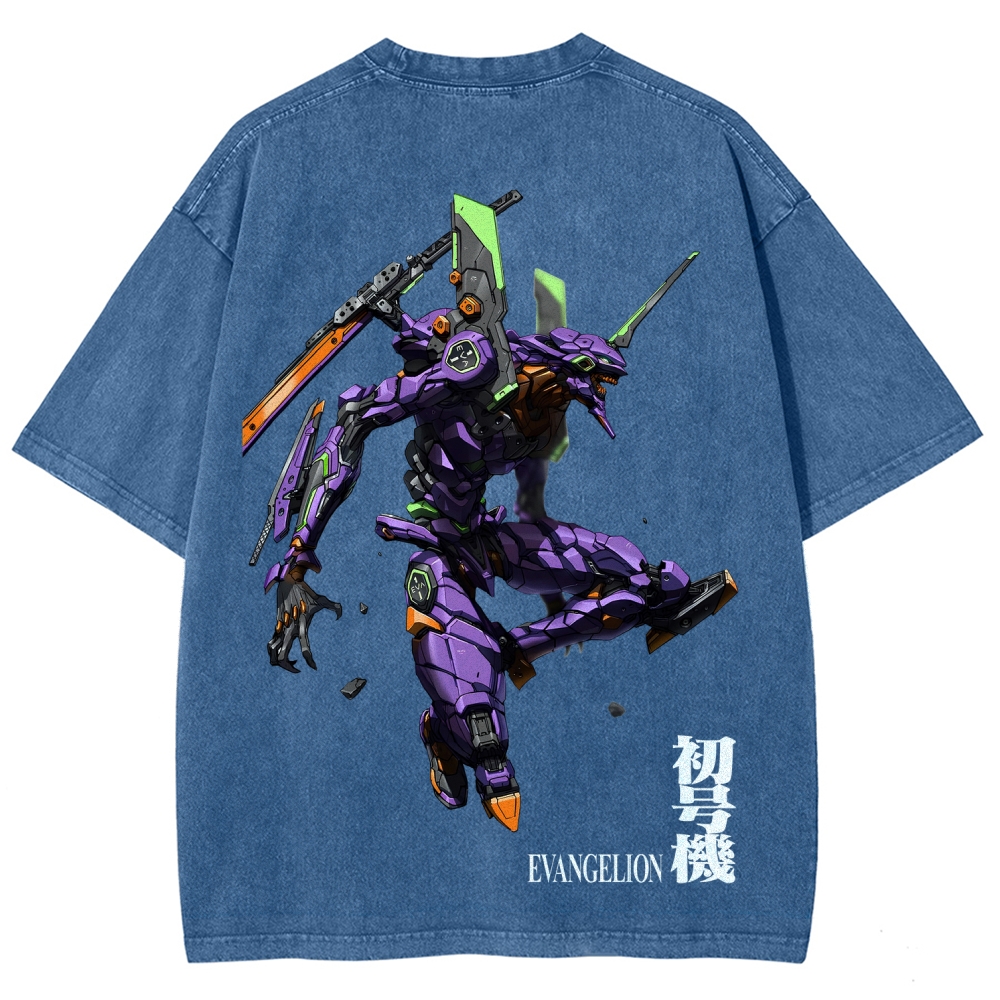 Neon Genesis Evangelion Unisex Fit Washed T-Shirt 2605004821