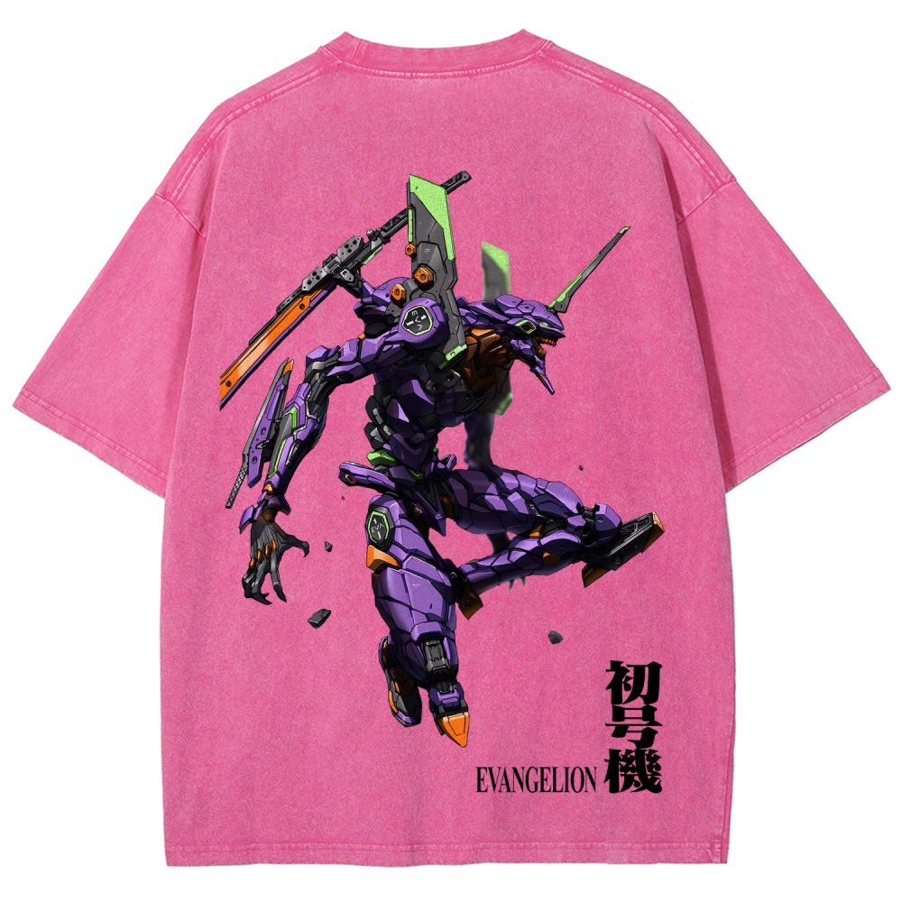 Neon Genesis Evangelion Unisex Fit Washed T-Shirt 2605004821