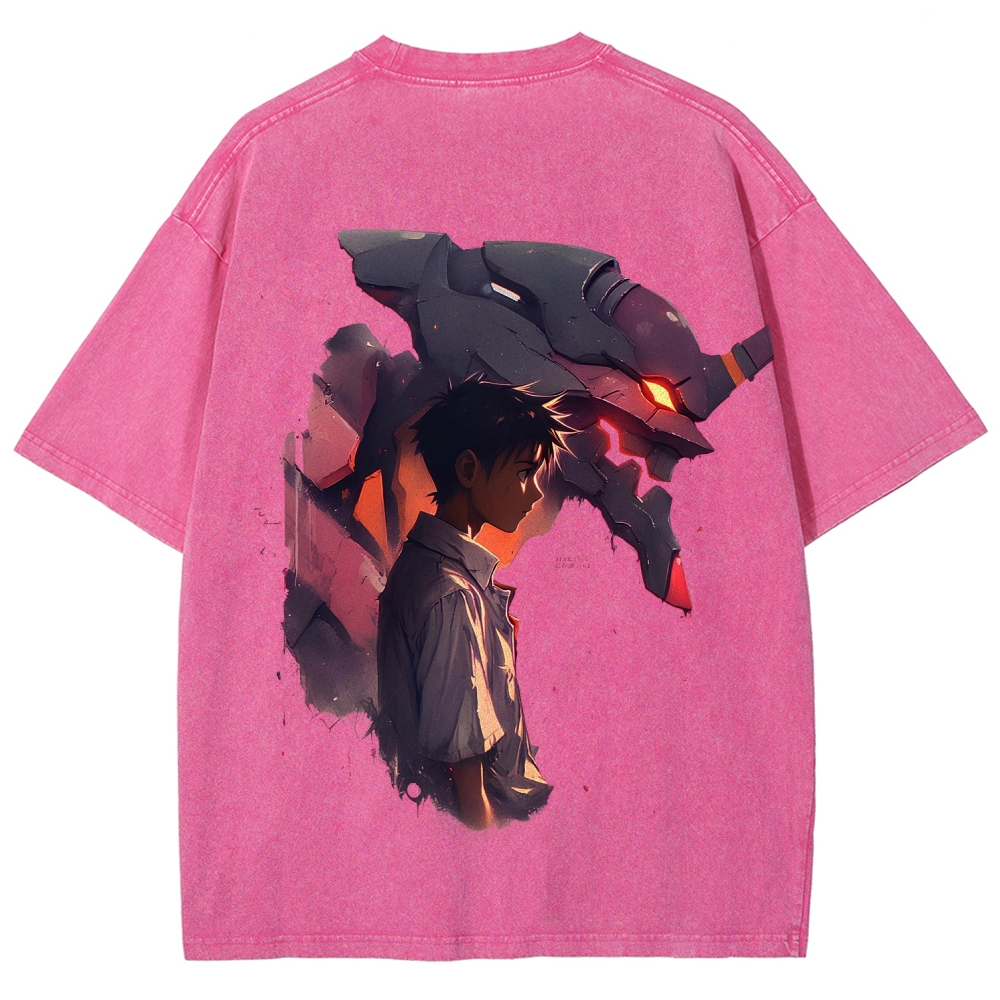 Neon Genesis Evangelion Unisex Fit Washed T-Shirt 2605004850