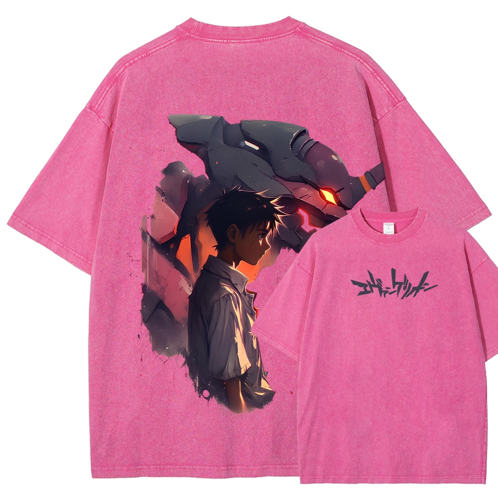 Neon Genesis Evangelion Unisex Fit Washed T-Shirt 2605004850