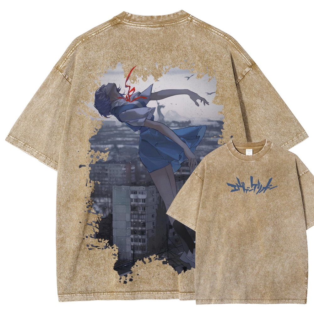 Neon Genesis Evangelion Unisex Fit Washed T-Shirt 2605004855