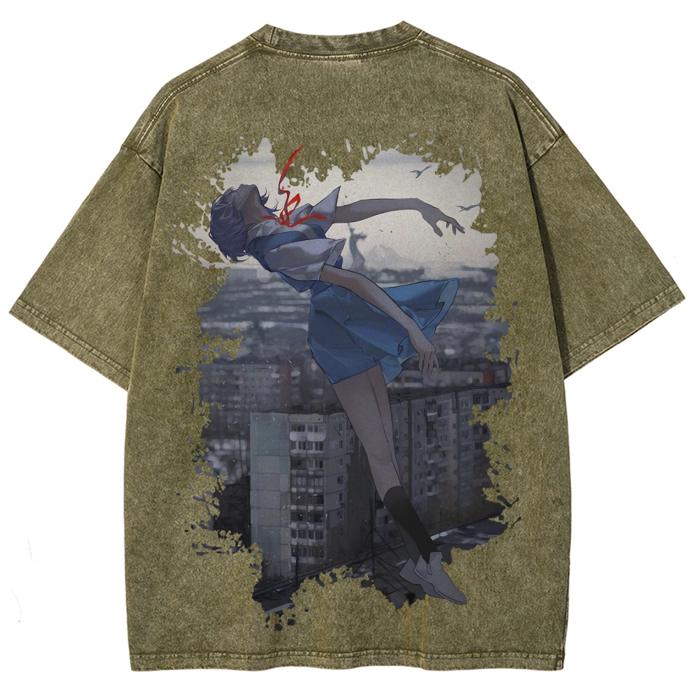Neon Genesis Evangelion Unisex Fit Washed T-Shirt 2605004855