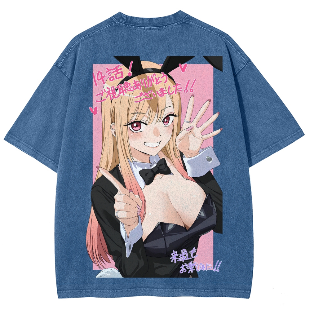 My Dress-Up Darling Marin Kitagawa Unisex Fit Washed T-Shirt 2605005220