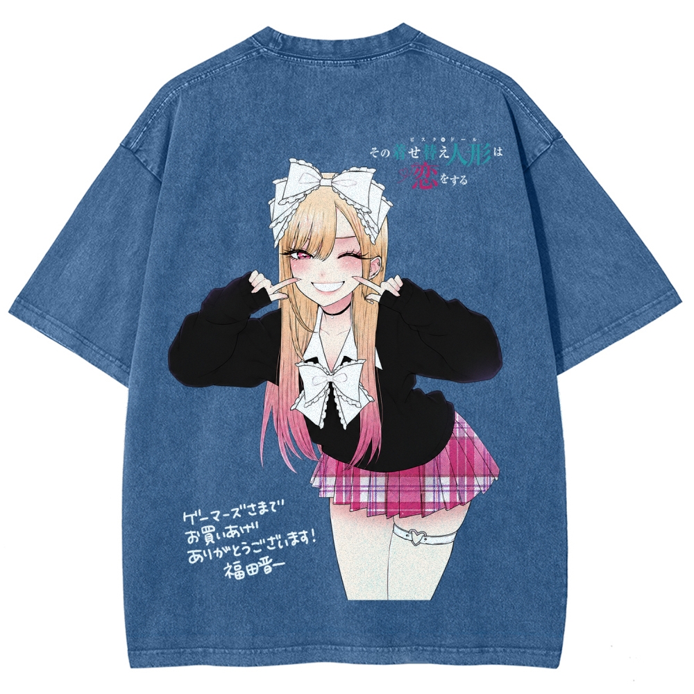 My Dress-Up Darling Marin Kitagawa Unisex Fit Washed T-Shirt 2605006035