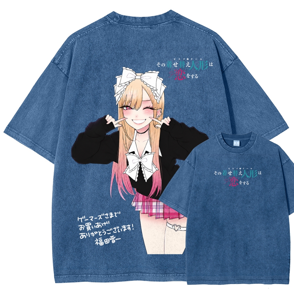 My Dress-Up Darling Marin Kitagawa Unisex Fit Washed T-Shirt 2605006035
