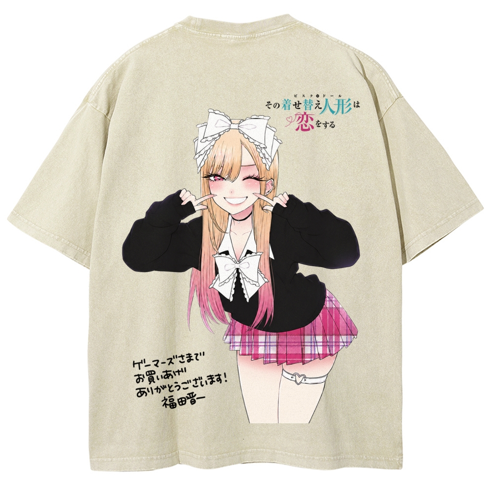 My Dress-Up Darling Marin Kitagawa Unisex Fit Washed T-Shirt 2605006035
