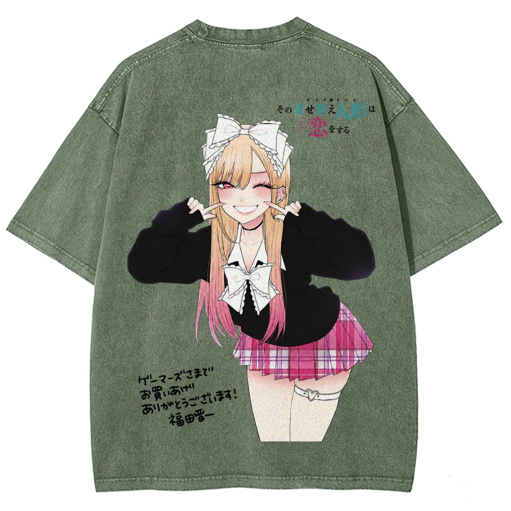 My Dress-Up Darling Marin Kitagawa Unisex Fit Washed T-Shirt 2605006035