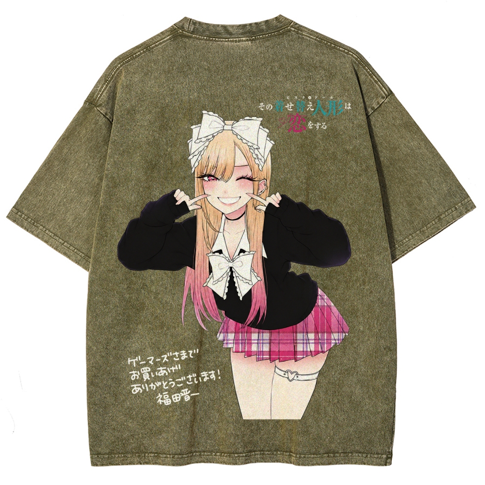 My Dress-Up Darling Marin Kitagawa Unisex Fit Washed T-Shirt 2605006035