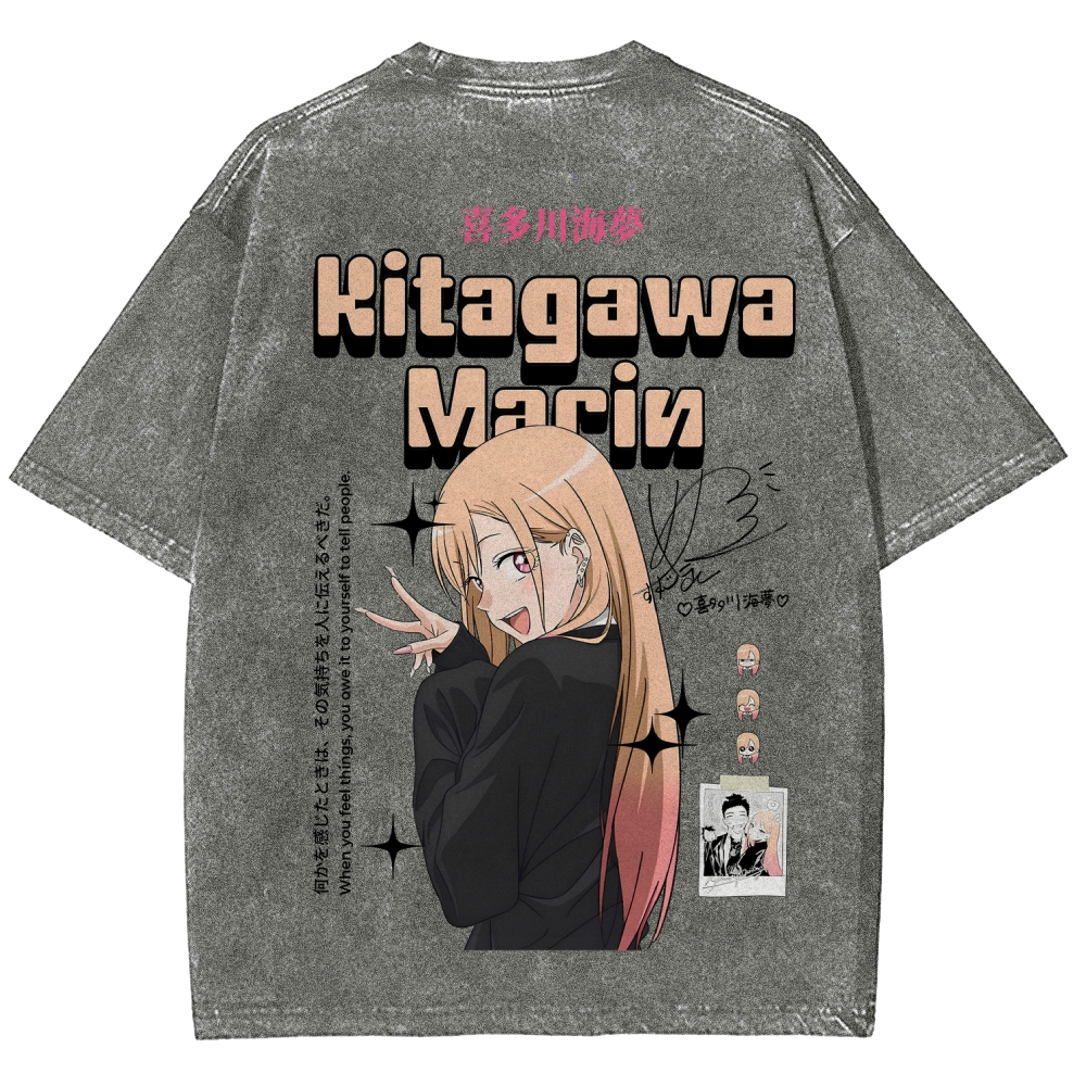 My Dress-Up Darling Marin Kitagawa Unisex Fit Washed T-Shirt 2605006048